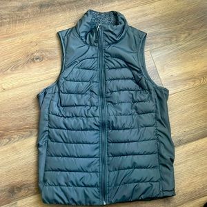 Tangerine puffer vest